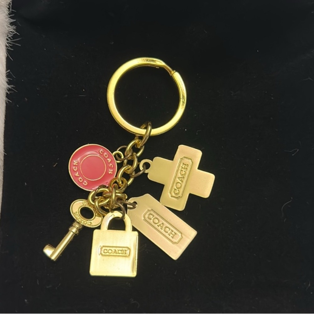 Coach Gold and Multi Colored Keychain - Picture 7 of 8